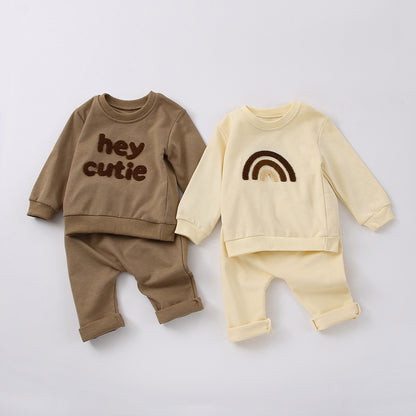 【BABY&KID】英字カジュアルセットアップSK030312