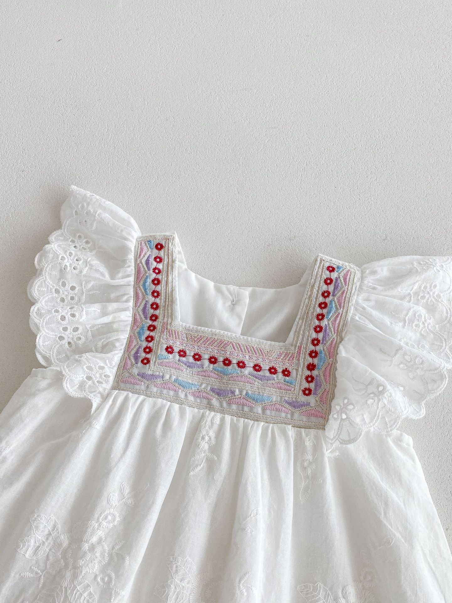 【BABY&KID】夏新作 刺繍レースワンピースSK072612