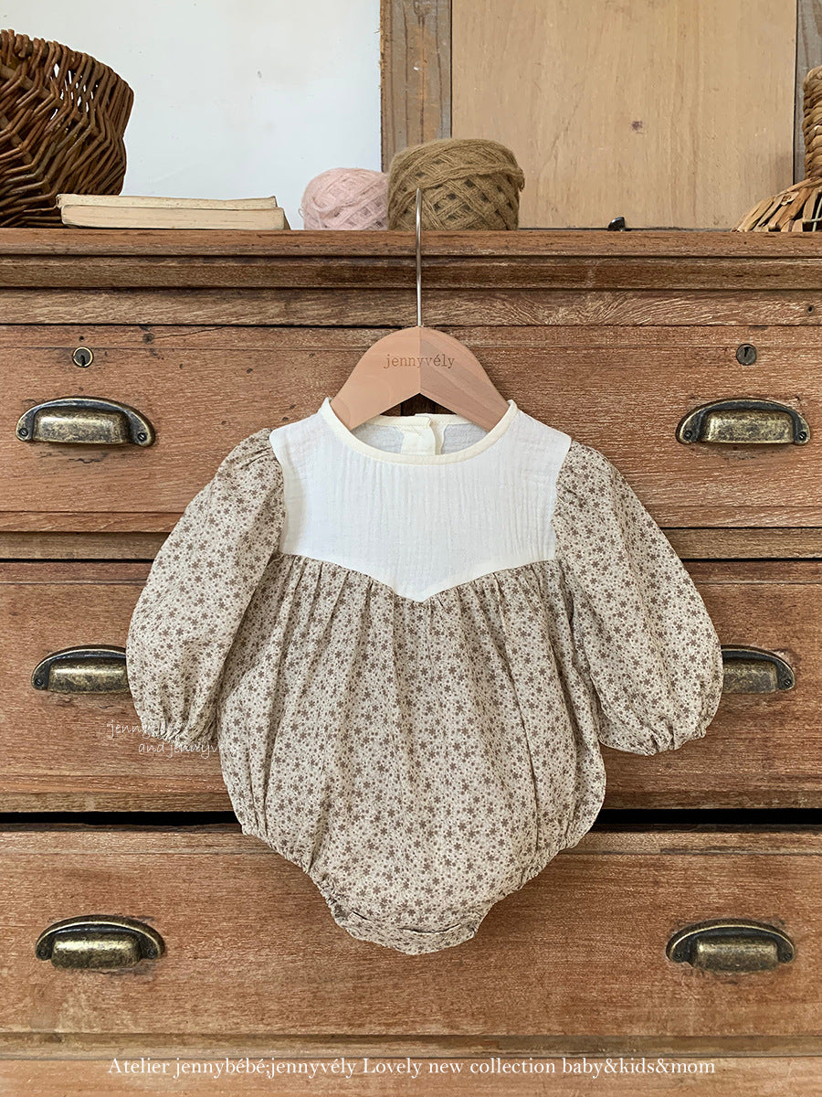 【BABY-予約限定】ガーリー小花柄ロンパースSK101210