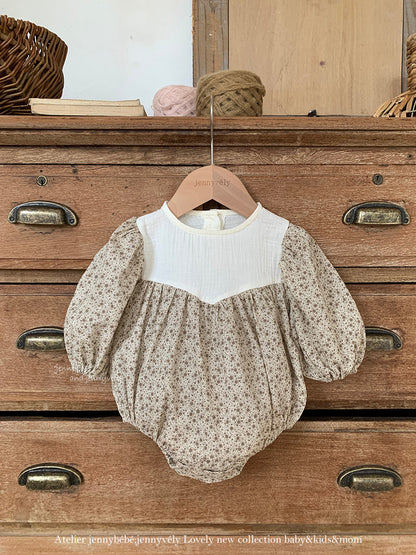【BABY-予約限定】ガーリー小花柄ロンパースSK101210