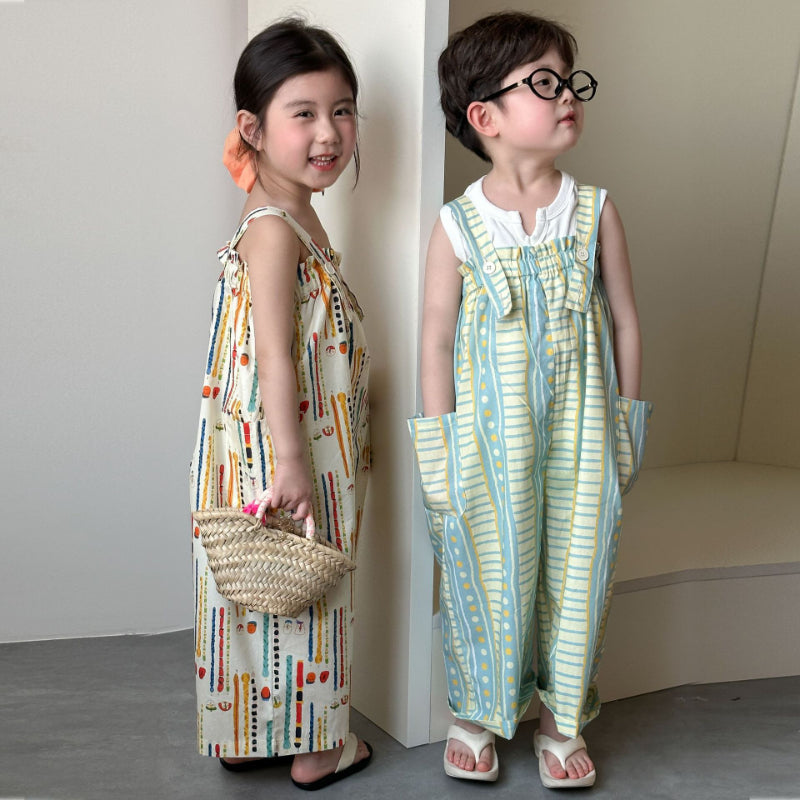 【BABY&KID】夏新作 カラフルサロペットSK072103