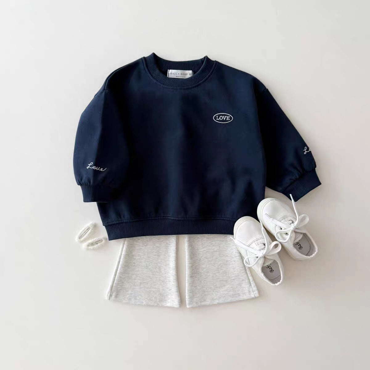 【BABY&KID】LOVEロゴクルーネックスウェットSK102635