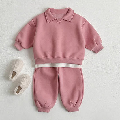 【BABY&KID】韓国風無地セットアップSK030315