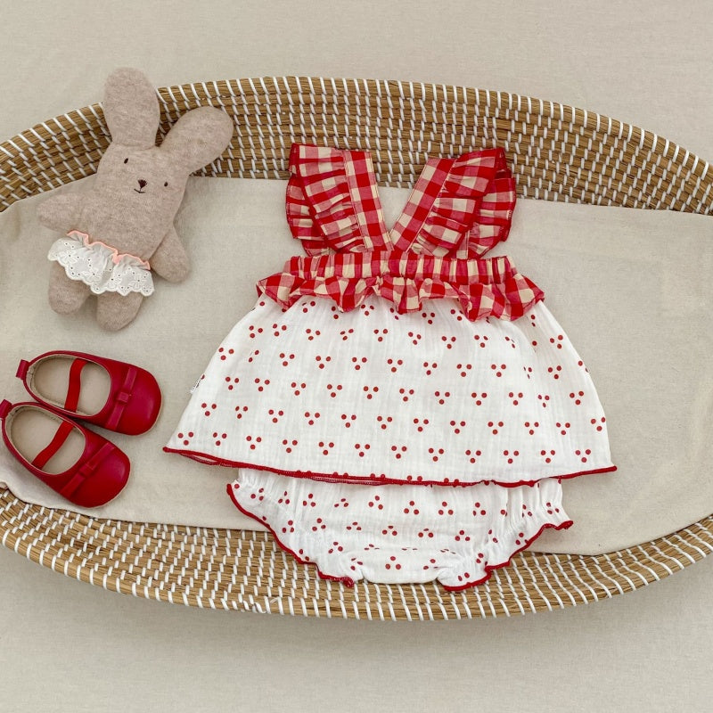 【BABY&KID】夏新作さくらんぼセットアップSK105409