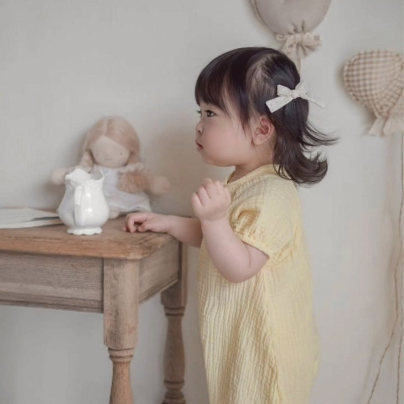【BABY】夏新作二重ガーゼコットンロンパースSK106519