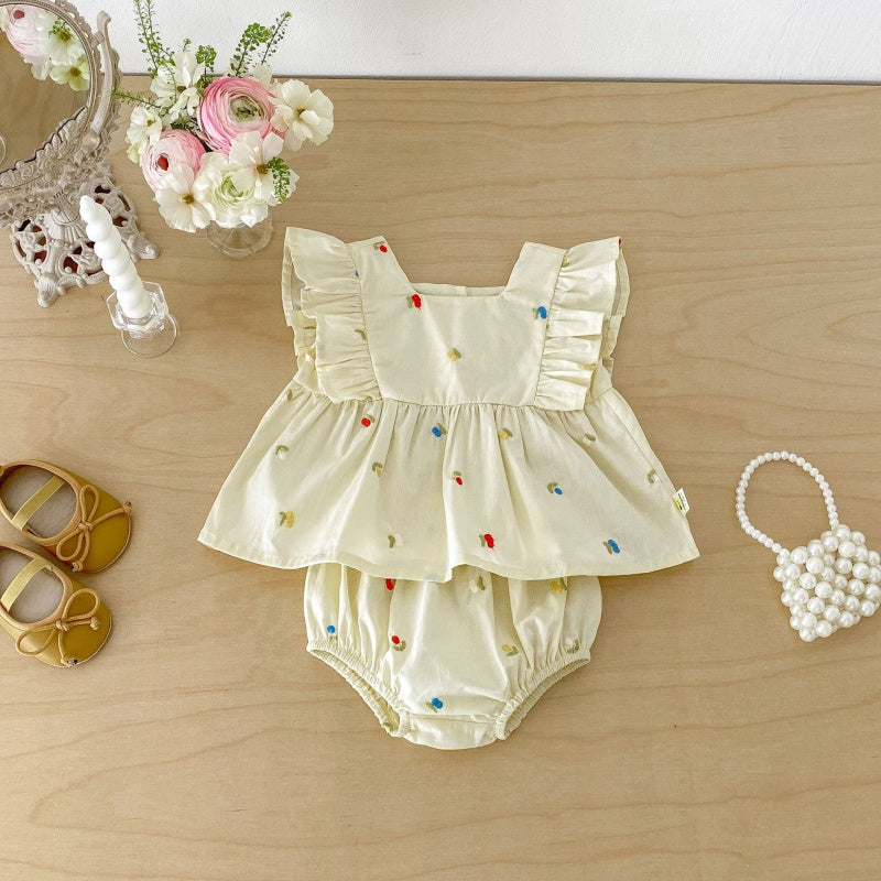 【BABY】夏新作スウィート小花柄セットアップSK105818