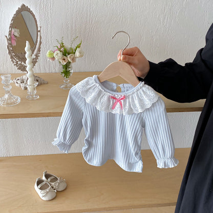【BABY】リブフリル襟長袖TシャツSK092311