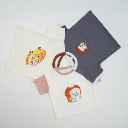 【BABY&KID】夏新作 キャラクタークルーネックTシャツSK090807