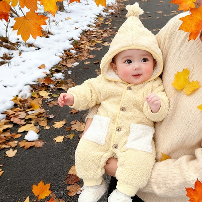 【BABY】冬新作星柄フードあったかカバーオールSK103205