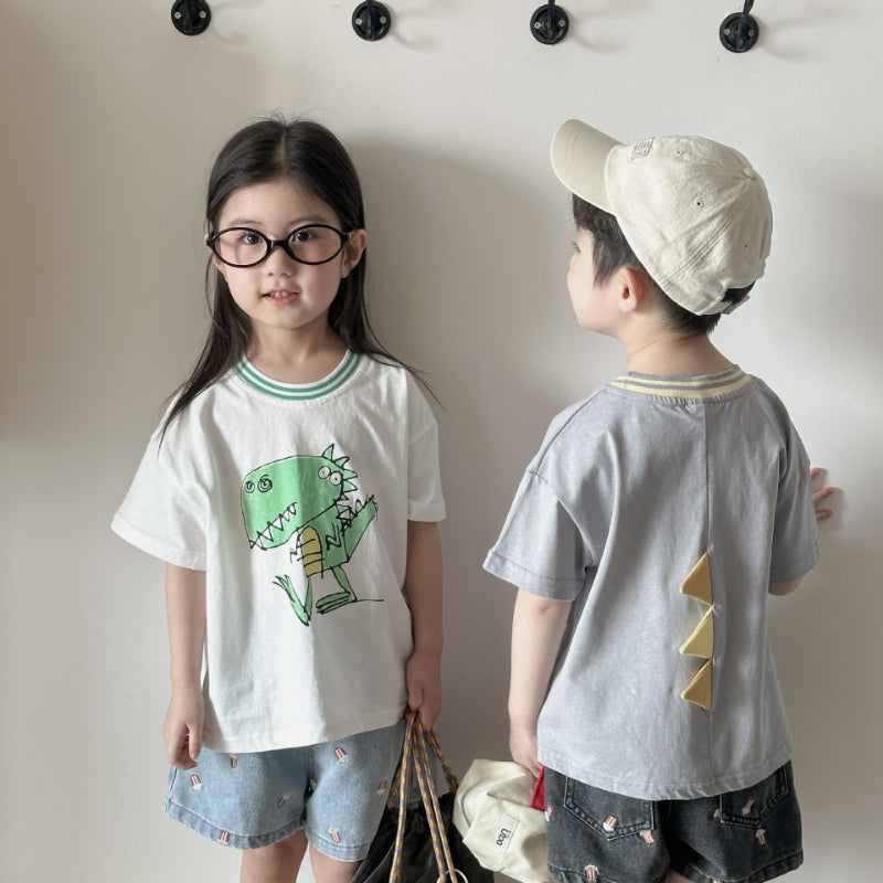 【BABY＆KID】夏新作 カートゥーンコットンルーズTシャツSK063028