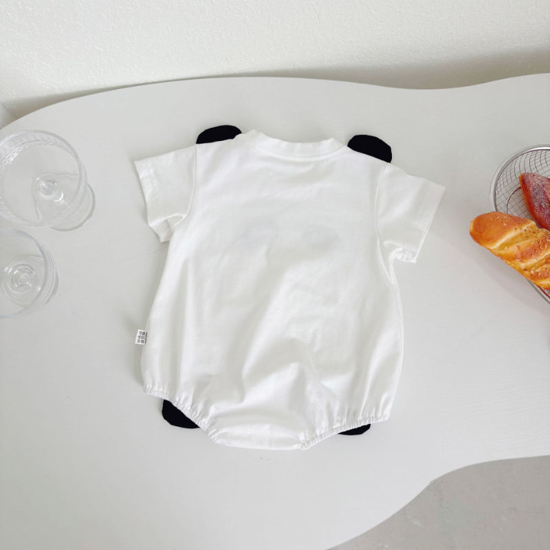 【BABY】夏新作 パンダデザインカートンロンパースSK071904