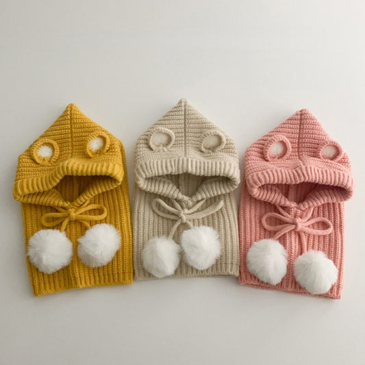 【HAT】クマ耳ポンポン帽子SK102438