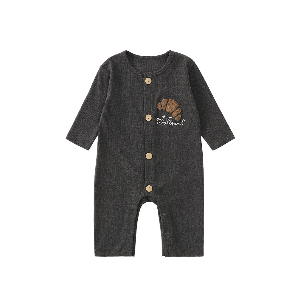 【BABY&KID】北欧風 パン柄オールインワンSK012521