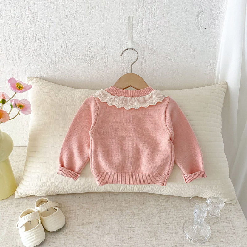 【BABY】刺繍うさぎニットカーディガンSK092428