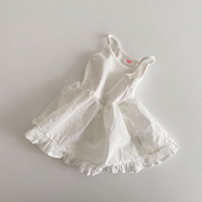 【BABY&KID】夏新作 無地キャミワンピースSK081610