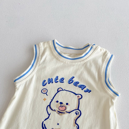 【BABY】夏新作くまさんカバーオールSK104612