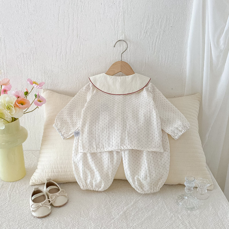 【BABY】ドット、蝶結びセットアップSK100524