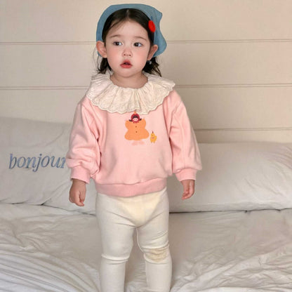 【BABY&KID】レース襟カートゥーンスウェットSK104311