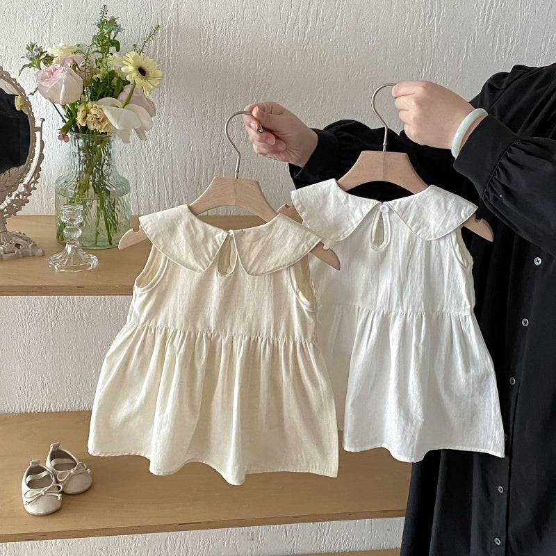 【BABY&KID】夏新作コットンノースリーブワンピースSK105020