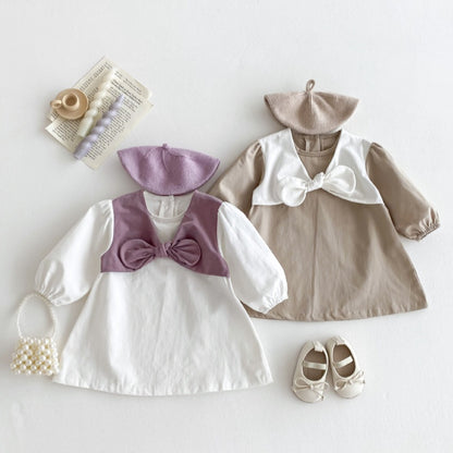 【BABY&KID】蝶結び付きワンピースSK050804