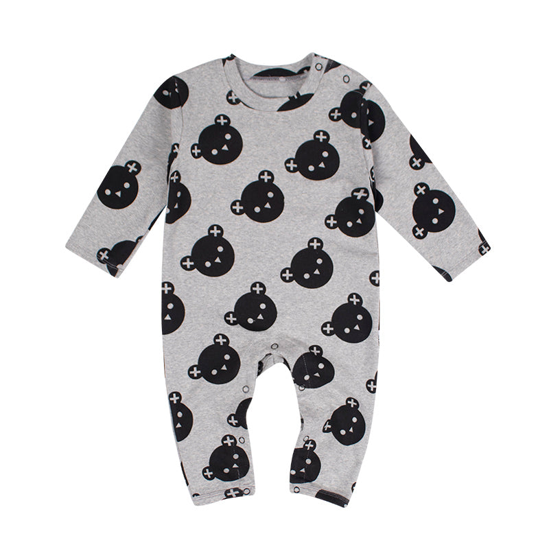 【BABY&KID】北欧風 クマロンパースSK012515