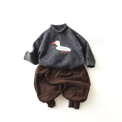 【BABY&KID】ガチョウニットタートルネックセーターSK100538