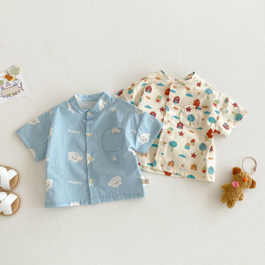 【BABY&KID】夏新作 総柄可愛いＴシャツSK080607
