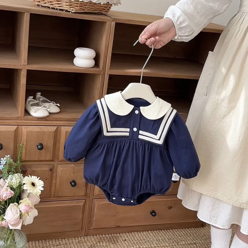 【BABY】マリン風ロンパースSK103611