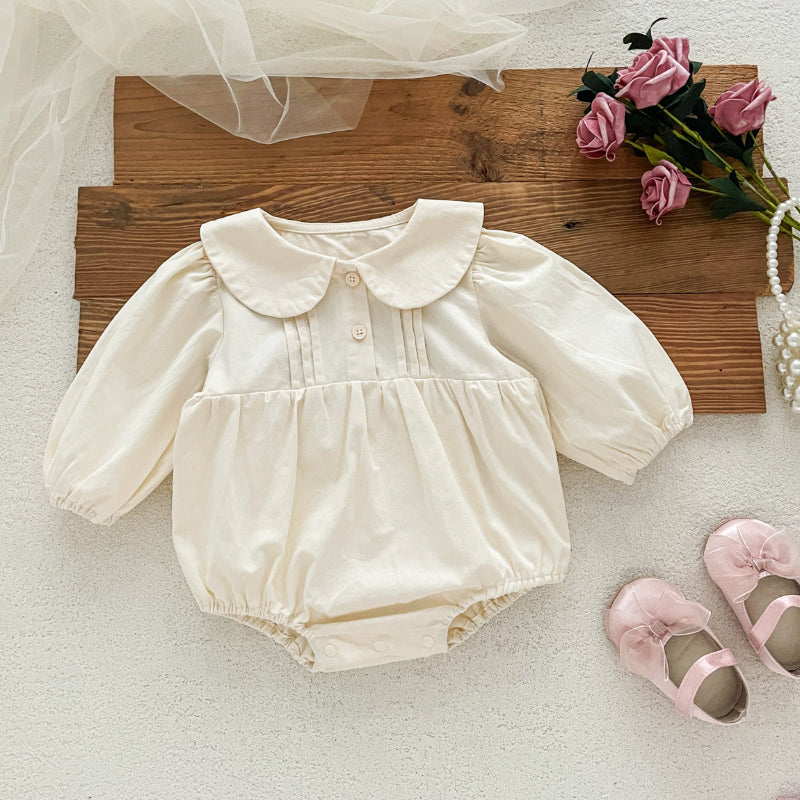 【BABY】ローズレースロンパース2点セットSK100803