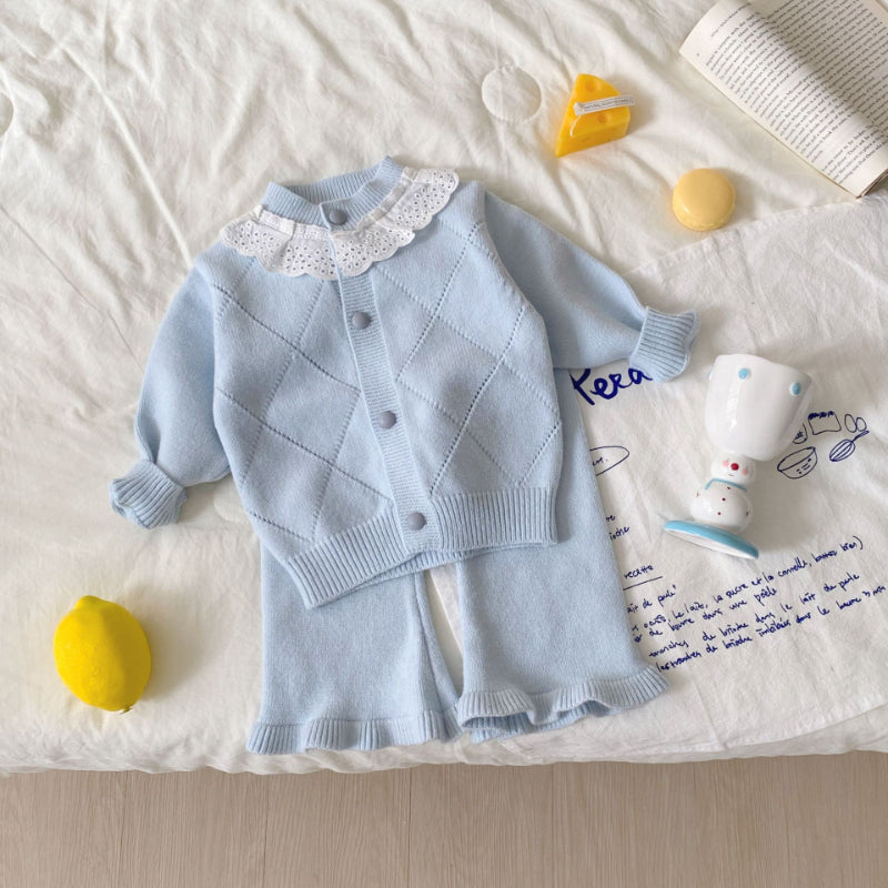 【BABY】スイートフレアスリーブニットセットアップSK092901