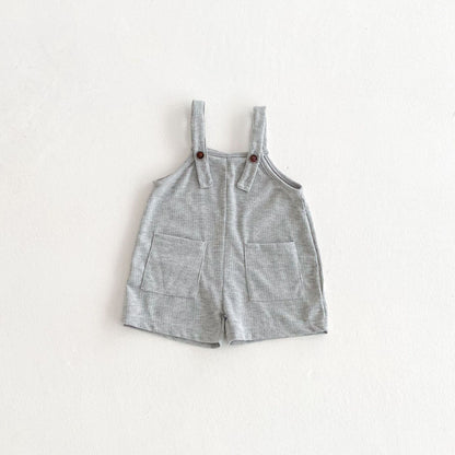 【BABY】夏新作 無地ダブルポケットサロペット、TシャツSK091116