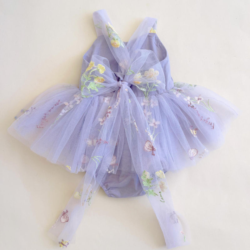 【BABY】夏新作 チュール刺繍キャミロンパースワンピSK082214