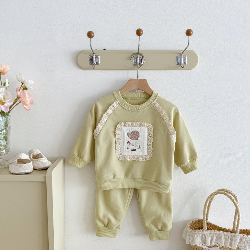【BABY&KID】レースフリルセットアップSK092715