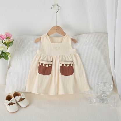 【BABY&KID】夏新作 ノースリーブレトロワンピースSK062313