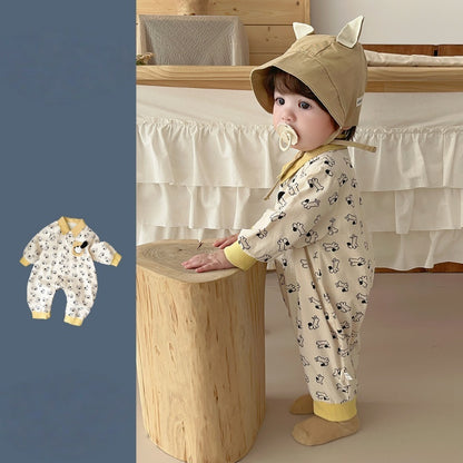 【BABY】わんちゃん総柄カバーオールSK104416