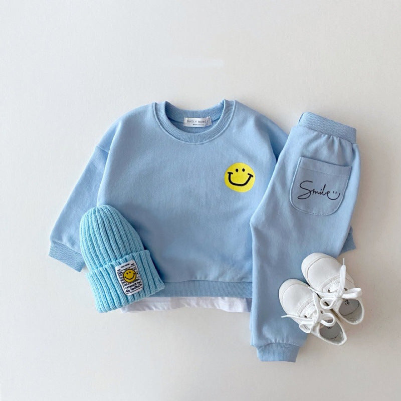【BABY&KID】笑顔柄オシャレセットアップSK030302