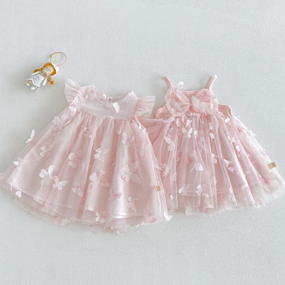 【BABY&KID】夏新作立体バタフライワンピースSK106112