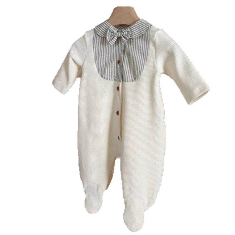 【BABY】切替フット付きロングカバーオールSK103412