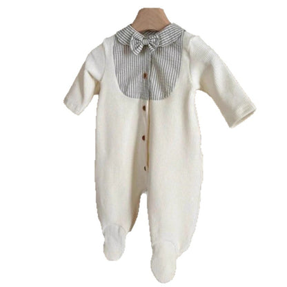 【BABY】切替フット付きロングカバーオールSK103412