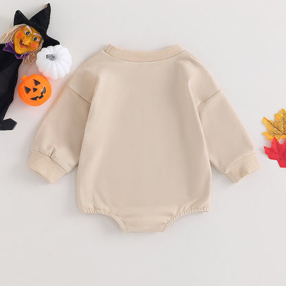 【BABY】パンプキン＆バットプリントロンパースSK102003