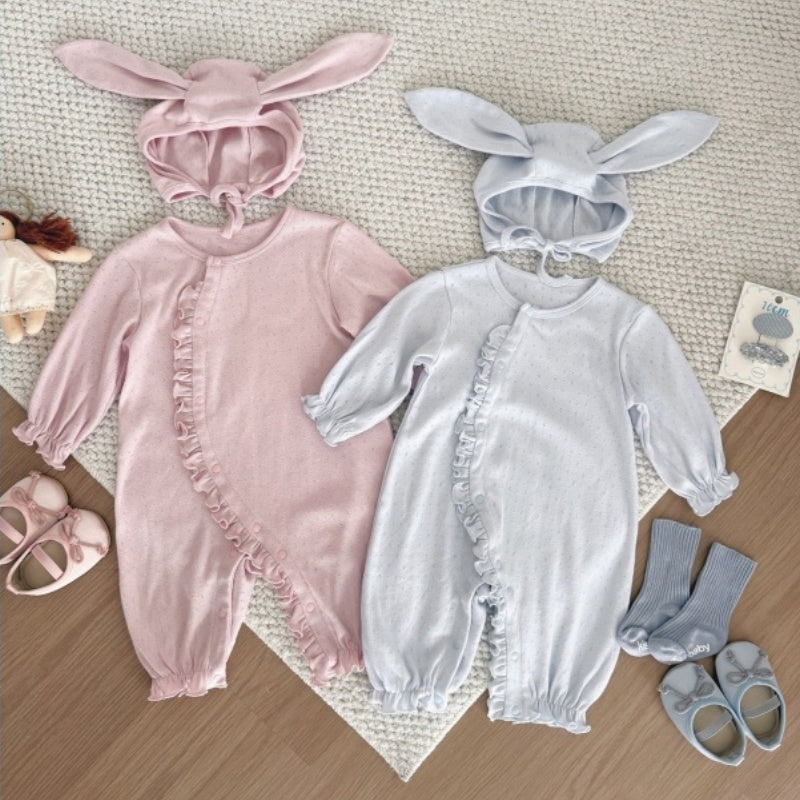 【BABY】コットンカバーオール＆帽子SK106915