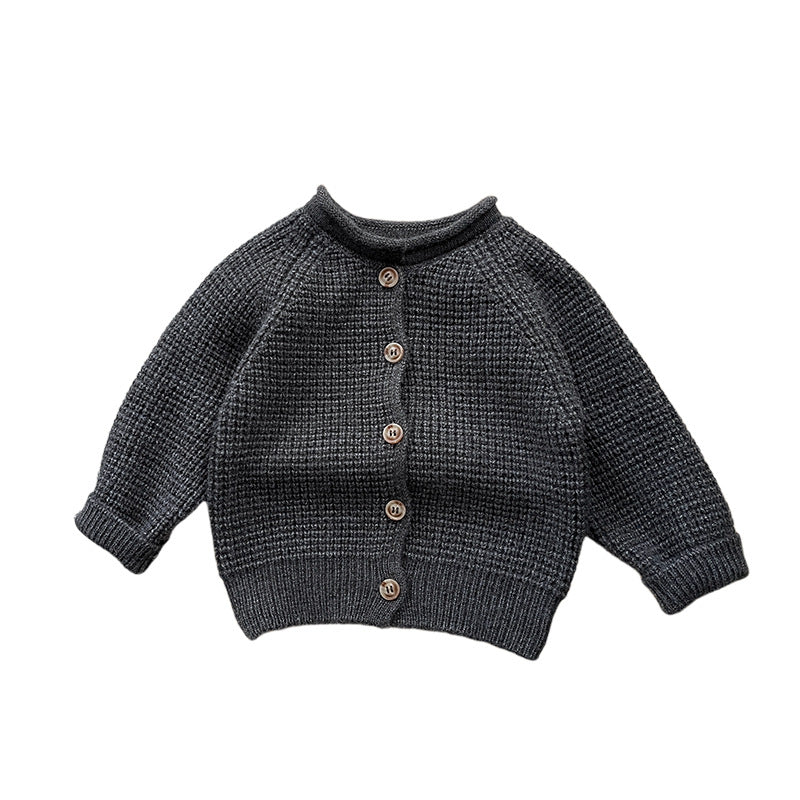 【BABY&KID】カジュアル無地カーディガンSK023008