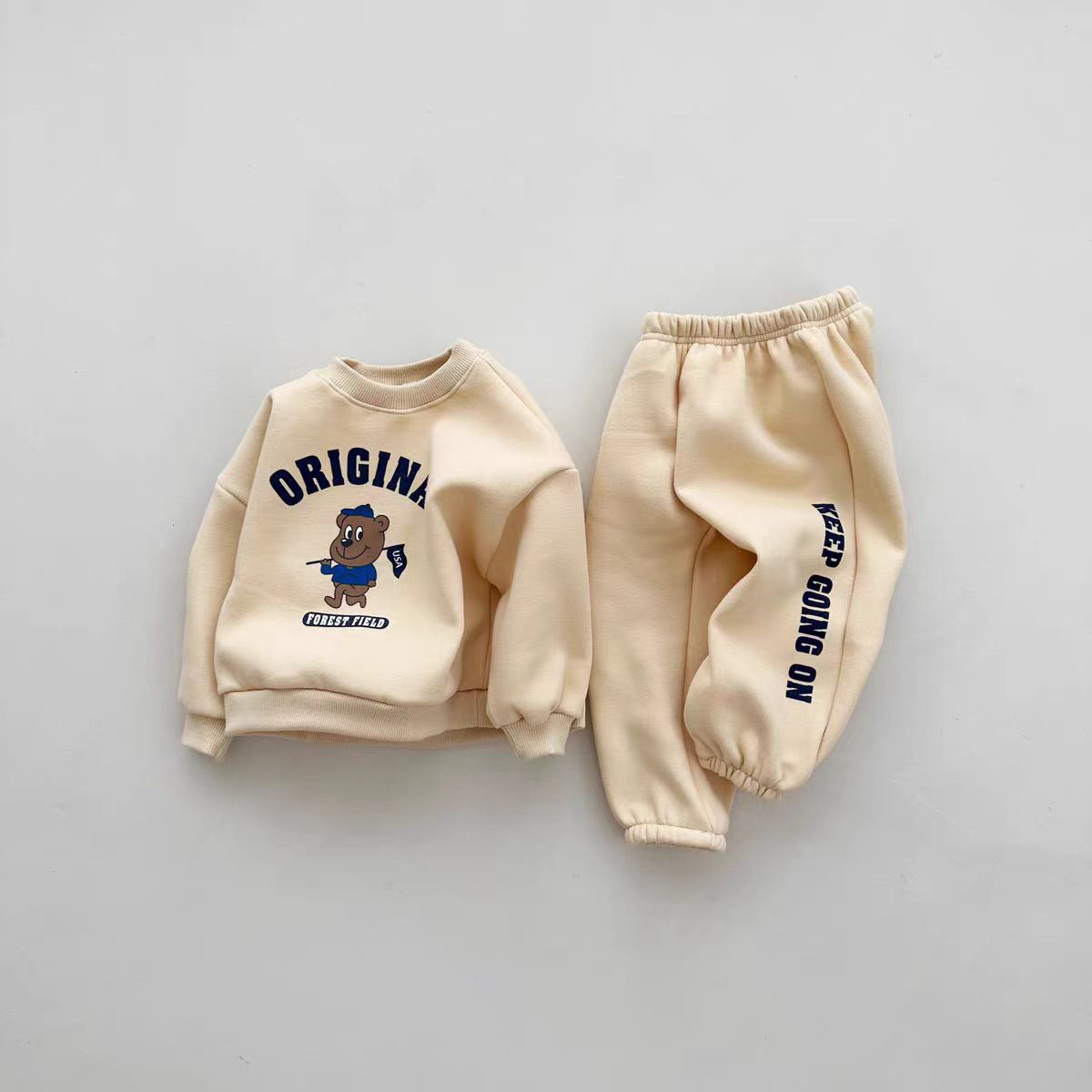 【BABY&KID】韓国風 クマ柄セットアップSK023102