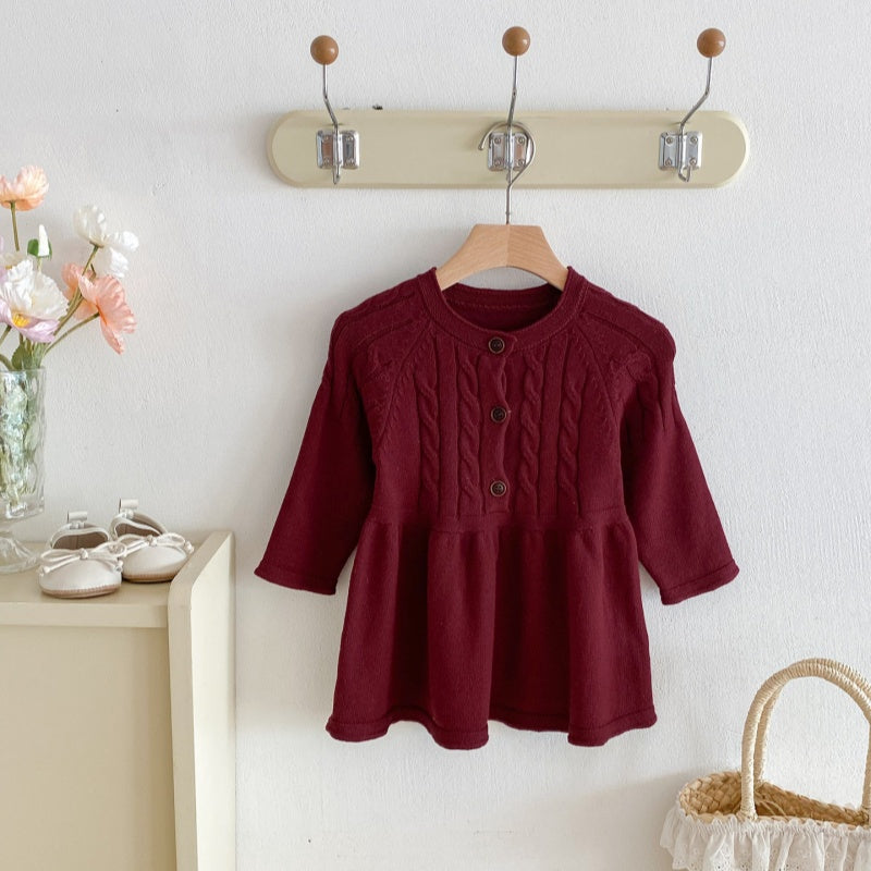 【BABY&KID】シンプルニットワンピースSK092713