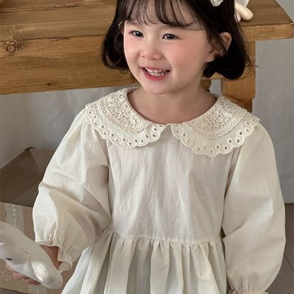 【BABY&KID】レースフリルカラーブラウスSK101442