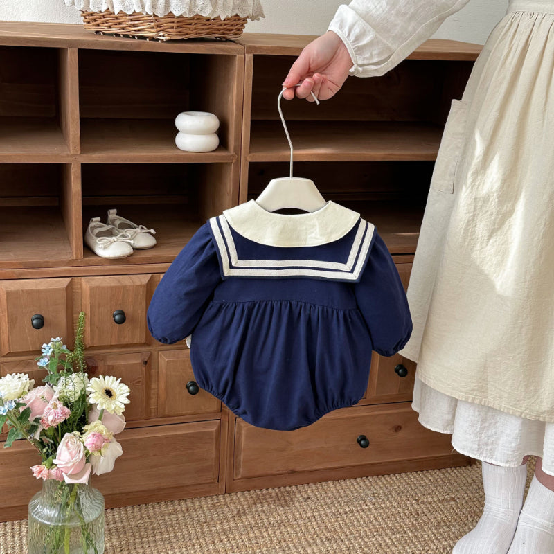 【BABY】マリン風ロンパースSK103611