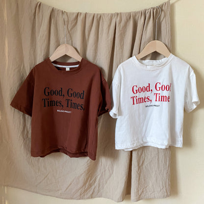 【BABY&KID】夏新作 Good times半袖トップスSK063026