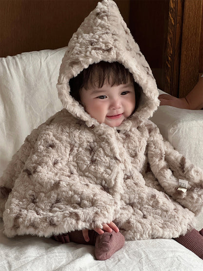 【BABY】厚手のプリントが可愛いケープSK11539