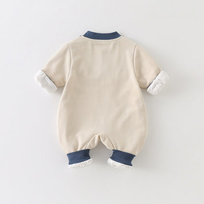 【BABY】可愛いアップリケカバーオールSK104207