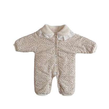 【BABY&KID】レース襟暖かいロンパースSK022304